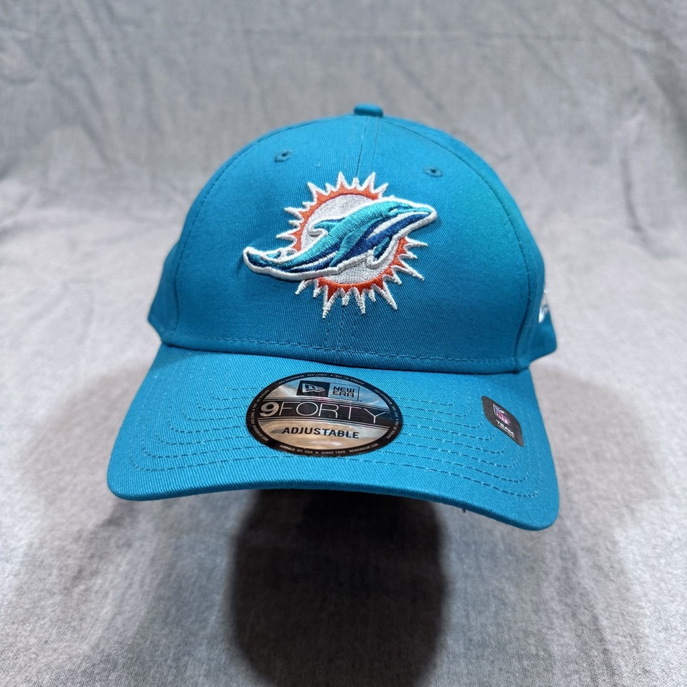 Miami Dolphins Hat Cap Snap Back Blue NFL Football Mens‎ New Era Adjustable Team